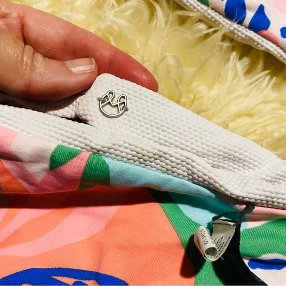 Maaji Serenity tropical bikini set S/M reversible white swimsuit set - Picture 8 of 14